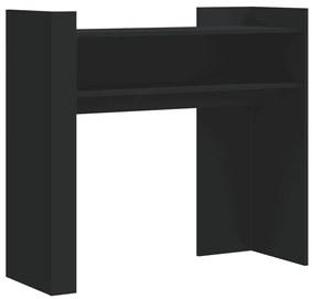 fekete szerelt fa tálalóasztal 100x35x90 cm