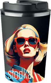 Prémium termo bögre nyomott mintával Édes Női kávé 350ml 0,35l KT_040