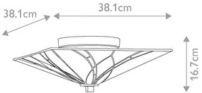 Elstead QZ-ASHEVILLE-F - Tiffany mennyezeti lámpatest ASHEVILLE 2xE27/60W/230V