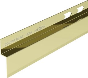 Mexen Line-B elülső zuhanytálca 130 cm, arany - 185003130U