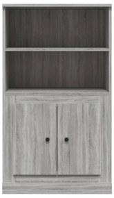 szürke sonoma szerelt fa magasszekrény 60x35,5x103,5 cm