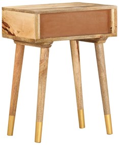 Tömör mangófa éjjeliszekrény 43 x 30 x 58 cm
