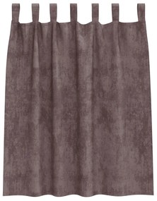 Bársony Függönyök 2 db Gombfülekkel Barna 140x140 cm