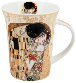 Klimt porcelán bögre díszdobozban 350 ml A Csók krém