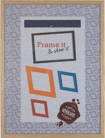 Fa képkeret Rusztikus tömör tölgy 20x28 cm Poly