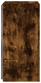 füstös tölgy színű fali TV-szekrény LED-ekkel 30,5x35x70 cm