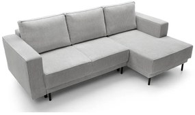 Sarokkanapé Rodriguez mini (J) (világosszürke + fekete). 1099132