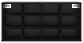 Cipősszekrény polcokkal Musta tammi 103 x 30 x 51 cm Faanyag