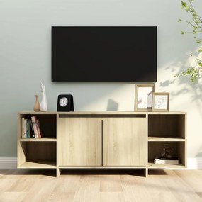 sonoma tölgy színű szerelt fa TV-szekrény 130x35x50 cm