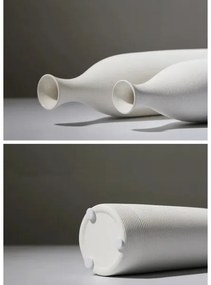 33 cm magas fehér kerámia váza