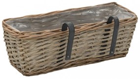 2 db fonott virágtartó PE béléssel 40 cm
