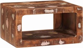 vidaXL Éjjeli asztal Barna 45 x 30 x 24 cm Szilárd Újrahasznosított Fa