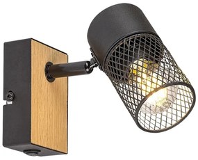 Rabalux 71151 - Fali spotlámpa METTA 1xE14/40W/230V tölgy