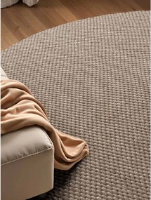 Bézs kézi szövésű gyapjú kerek szőnyeg ø 160 cm Lyon Beans – Elle Decoration