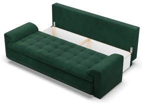 Tokio kanapéágy, kordbársony, zöld