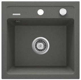 Deante ZQZ_T103 - ZORBA konyhai mosogató 44x44 cm gránit/antracit