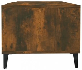 füstös tölgy színű szerelt fa dohányzóasztal 102 x 50 x 40 cm
