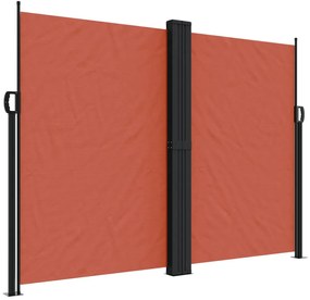 terrakotta behúzható oldalsó napellenző 180 x 1000 cm