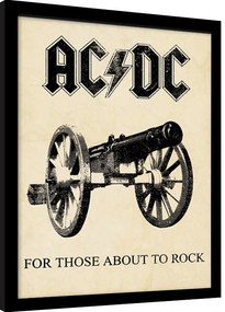 Keretezett poszter AC/DC - for those about to rock