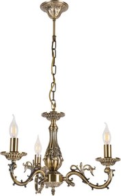 Brilagi - CLASSIC láncos csillár 3xE14/10W/230V, réz