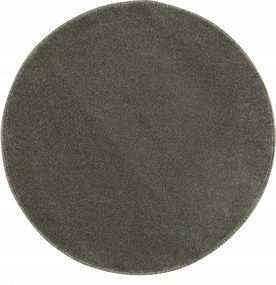 Szürke Kerek Grafit Szőnyeg Puha Sima Nappaliba Dynasty átm. 100 cm