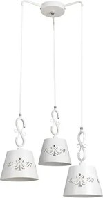 Rabalux beltéri függeszték e14 3x40w fehér anna