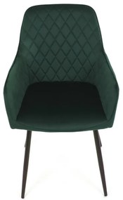 Zöld Bársony Étkezőszék. DCH-215 GRN4