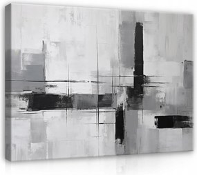 Vászonkép Absztrakt Nappaliba Nagy Szürke Modern 100x70