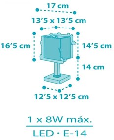 Dalber 63351N - LED gyermeklámpa ROCKET 1xG4/4W/230V többszínű
