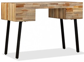 tömör újrahasznosított fa íróasztal 110 x 50 x 76 cm