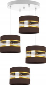 Mennyezeti Függőlámpa Csillár Glamour Arany Barna Lámpabúra A Szobába