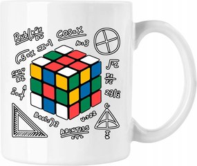 Bögre kocka logika matematika 1 Fehér 330ml