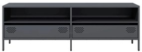 antracit hidegen hengerelt acél TV-szekrény 135x39x43,5 cm