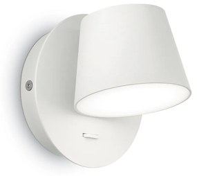 IDEAL LUX GIM fali lámpa, beépített LED, 6W, 530 lm, 3000K melegfehér, 12x12 cm, fehér 167152