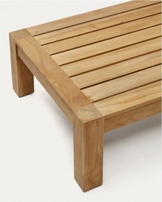 Natúr színű teakfa dohányzóasztal 76x153 cm Forcanera – Kave Home