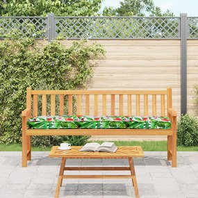 Pallet párnák padra 2 db Trópusi dzsungel 200x40x8 cm Oxford szövet