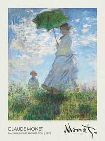 Reprodukció Madame Monet and Her Son (1875), Claude Monet