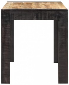 vidaXL tömör nyers mangófa étkezőasztal 140 x 70 x 76 cm