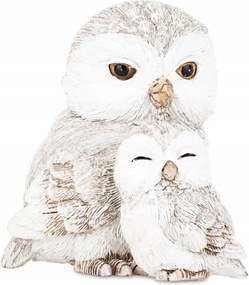 Bagoly figura két bagoly kicsi és nagy karácsonyi figura karácsonyi dekoráció