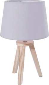 Atmosphera - TRIPOD asztali lámpa 1xE14/40W/230V fenyő/szürke