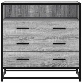 vidaXL szürke sonoma színű szerelt fa fiókos szekrény 70x41x70 cm