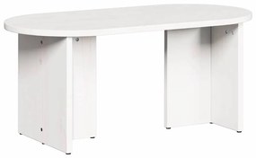 Dohányzóasztal Fehér 80 x 39.5 x 35 cm Tömör fenyőfa