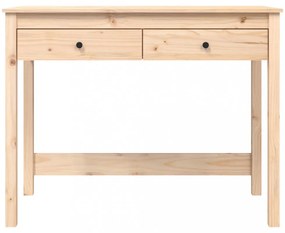 tömör fenyőfa íróasztal fiókokkal 100 x 50 x 78 cm