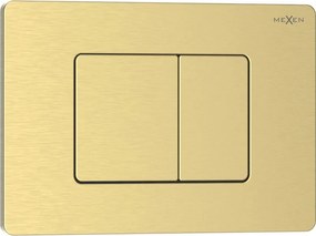 Mexen Tex 05 öblítőgomb rozsdamentes acél, arany szálcsiszolt - 6105-11