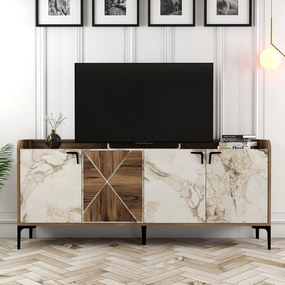 Konzolasztal Venedik - Diós, Fehér Marble