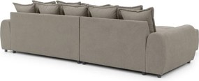 Szürkésbarna sarokkanapé (bal oldali-heverő résszel) Albane – Ropez