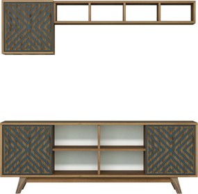 Inci - Walnut, Blue