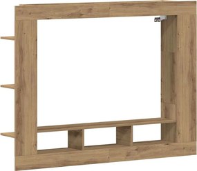vidaXL TV szekrény kézműves tölgy 152 x 22 x 113 cm Faanyag