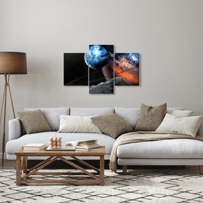 Egy bolygó képe az űrben (90x60 cm)