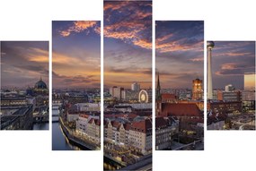 Kép - Naplemente Berlin felett (150x105 cm)